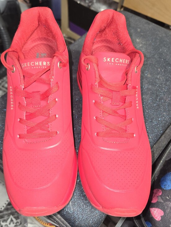 Skechers Shoes - Skechers UNO Wedge Sneaker 8.5 Red